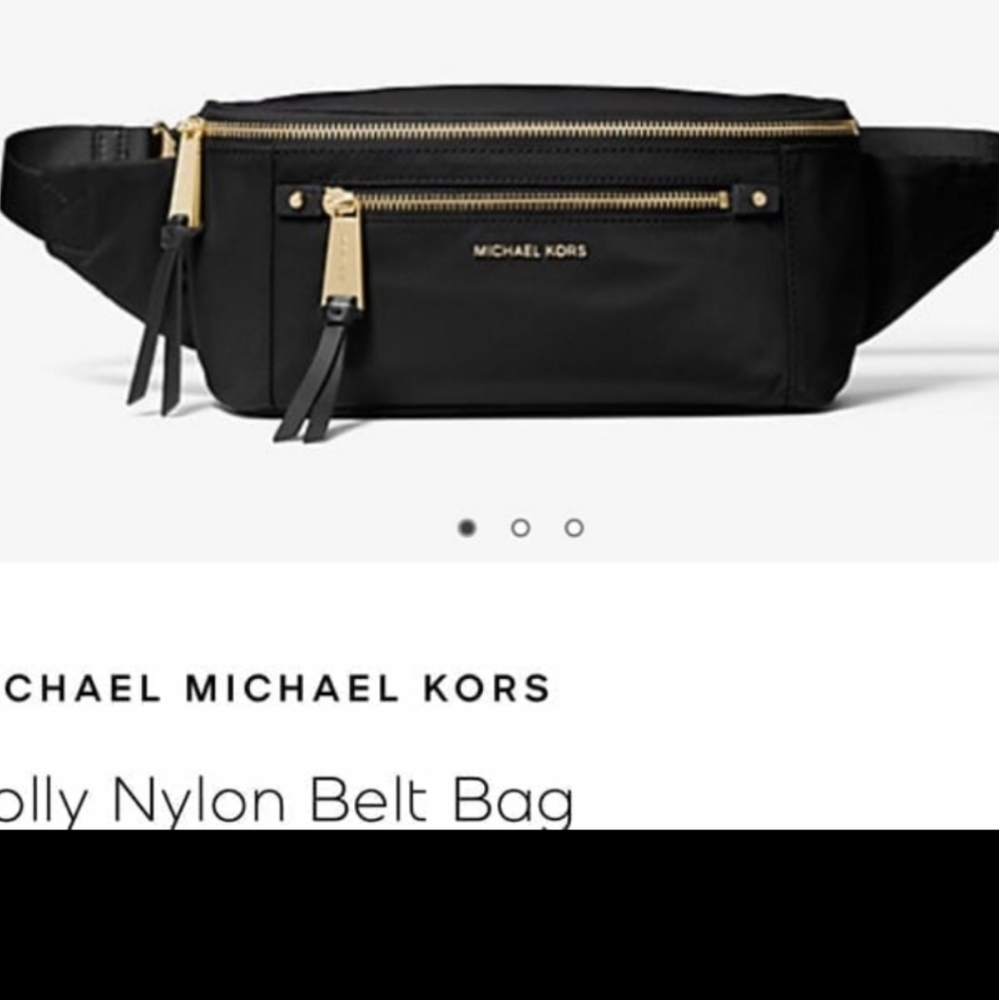 Michael Kors Polly Fanny Pack Belt Bag Nylon